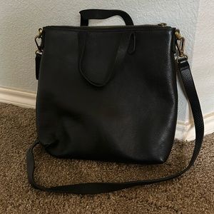 Madewell Zip-Top Transport Black Crossbody Bag